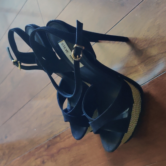 Steve Madden Shoes - Steve Madden Surrnder Black Multi Heels